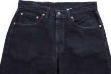 画像4: 90s USA製 Levi'sリーバイス 550 ブラック デニムパンツ W33 L30 (4)