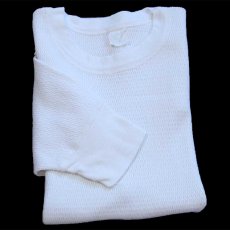 画像1: 80s Sears コットン 半袖サーマルシャツ ナチュラル XL (1)