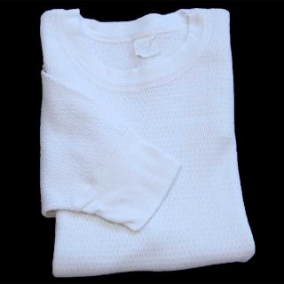 y*n様 希少！50s60s Searsサーマルシャツ！ 60s Sears コットン サーマルシャツ ナチュラル L - Sixpacjoe Web Shop