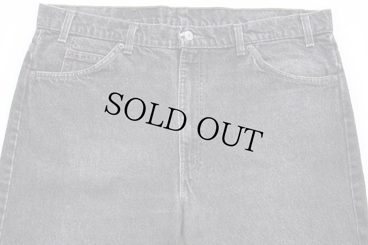 画像4: 90s USA製 Levi'sリーバイス 505 先染め ブラック デニムパンツ W40 L32 (4)