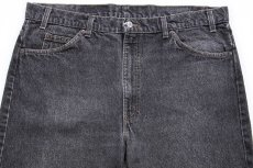 画像4: 90s USA製 Levi'sリーバイス 505 先染め ブラック デニムパンツ W40 L32 (4)