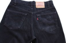 画像5: 90s USA製 Levi'sリーバイス 550 ブラック デニムパンツ W33 L30 (5)