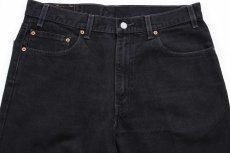 画像4: 90s メキシコ製 Levi'sリーバイス 550 ブラック デニムパンツ W36 L30 (4)