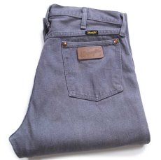 画像1: 90s USA製 Wranglerラングラー 13MWZCG 先染め グレー デニムパンツ W32 L36 (1)