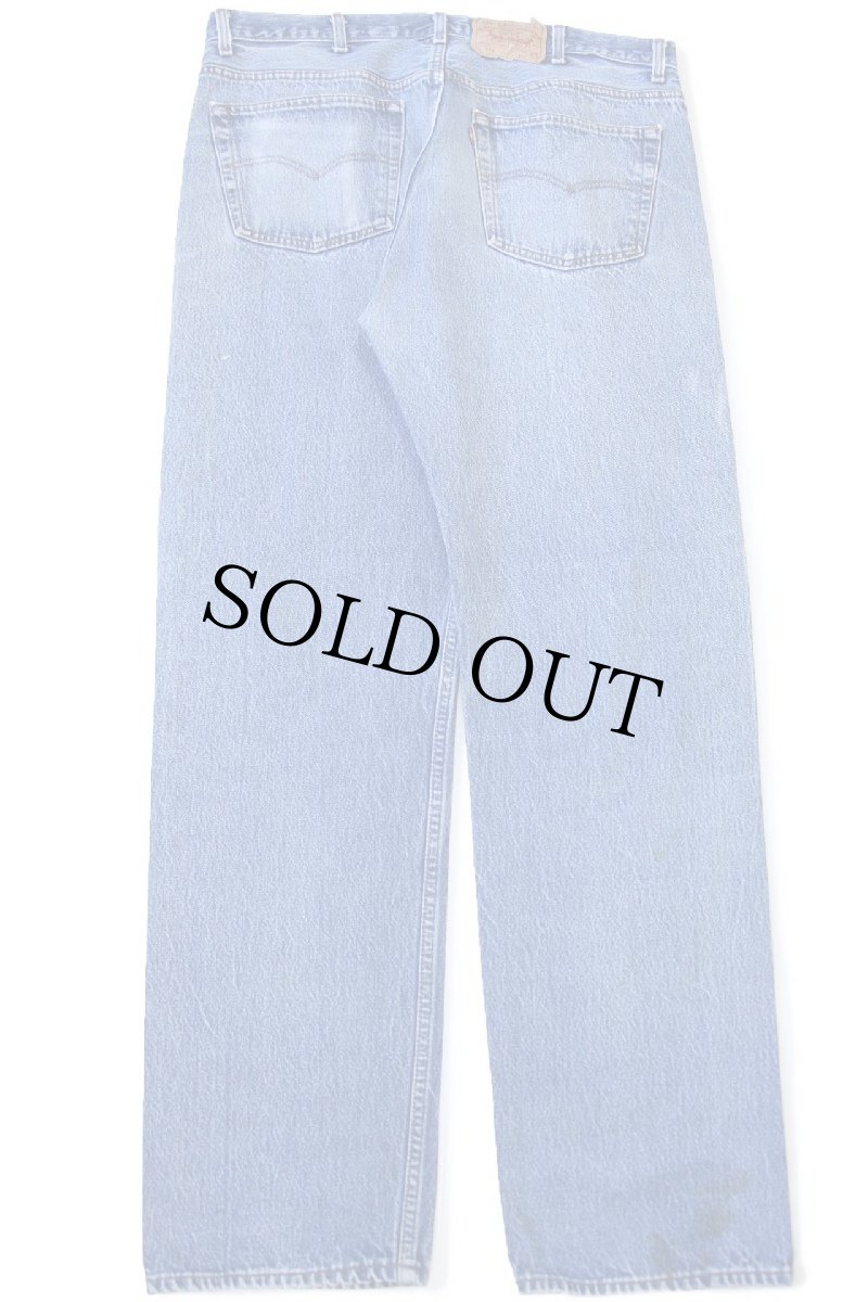 画像3: 80s USA製 Levi'sリーバイス 501 ペンキ飛び デニムパンツ ヒゲ W40 L34★204 (3)