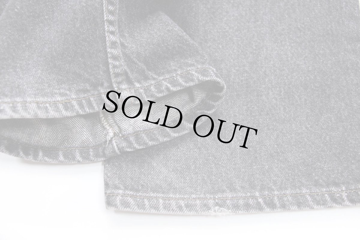 画像8: 90s USA製 Levi'sリーバイス 505 先染め ブラック デニムパンツ W40 L32 (8)