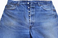 画像4: 80s USA製 Levi'sリーバイス 501 ペンキ飛び デニムパンツ ヒゲ W40 L34★204 (4)