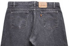 画像5: 90s USA製 Levi'sリーバイス 505 先染め ブラック デニムパンツ W40 L32 (5)