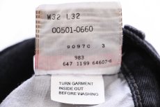 画像7: 90s メキシコ製 Levi'sリーバイス 501 ブラック デニムパンツ W32 L32 (7)