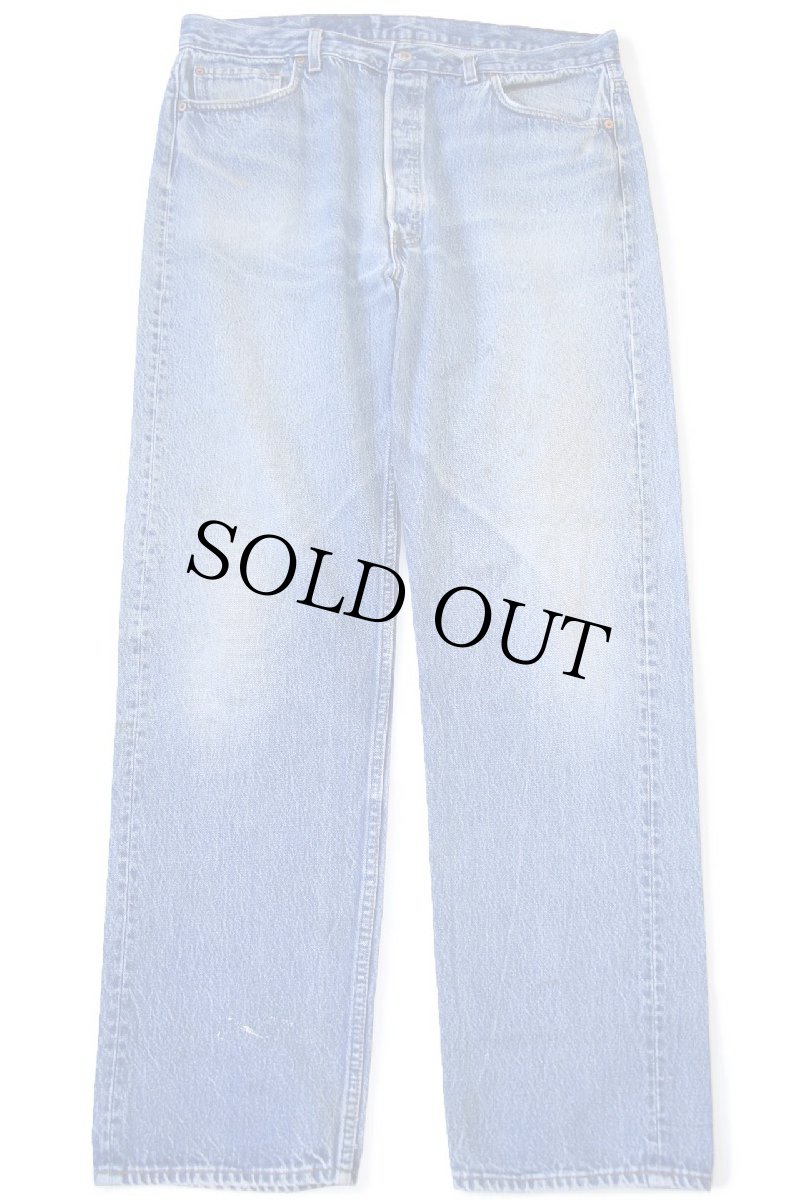 画像2: 80s USA製 Levi'sリーバイス 501 ペンキ飛び デニムパンツ ヒゲ W40 L34★204 (2)