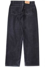 画像3: 90s USA製 Levi'sリーバイス 550 ブラック デニムパンツ W33 L30 (3)