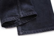 画像8: 90s USA製 Levi'sリーバイス 550 ブラック デニムパンツ W33 L30 (8)