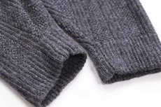 画像6: 60s USA製 PURITAN 編み柄 ウール×アクリルニット カーディガン グレー M (6)