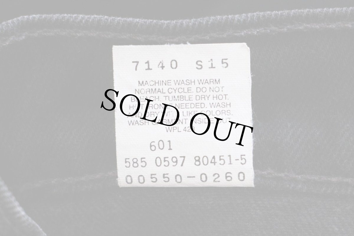 画像7: 90s USA製 Levi'sリーバイス 550 ブラック デニムパンツ W33 L30 (7)