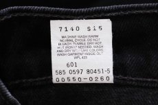 画像7: 90s USA製 Levi'sリーバイス 550 ブラック デニムパンツ W33 L30 (7)