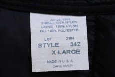 画像5: 90s USA製 RefrigiWear 襟ボア 中綿入り ナイロン ワークジャケット 濃紺 XL (5)