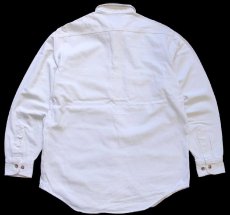 画像2: 80s carharttカーハート ワンポイント コットン ワークシャツ 生成り (2)