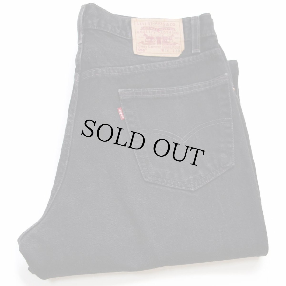 画像1: 90s メキシコ製 Levi'sリーバイス 550 ブラック デニムパンツ W36 L30 (1)