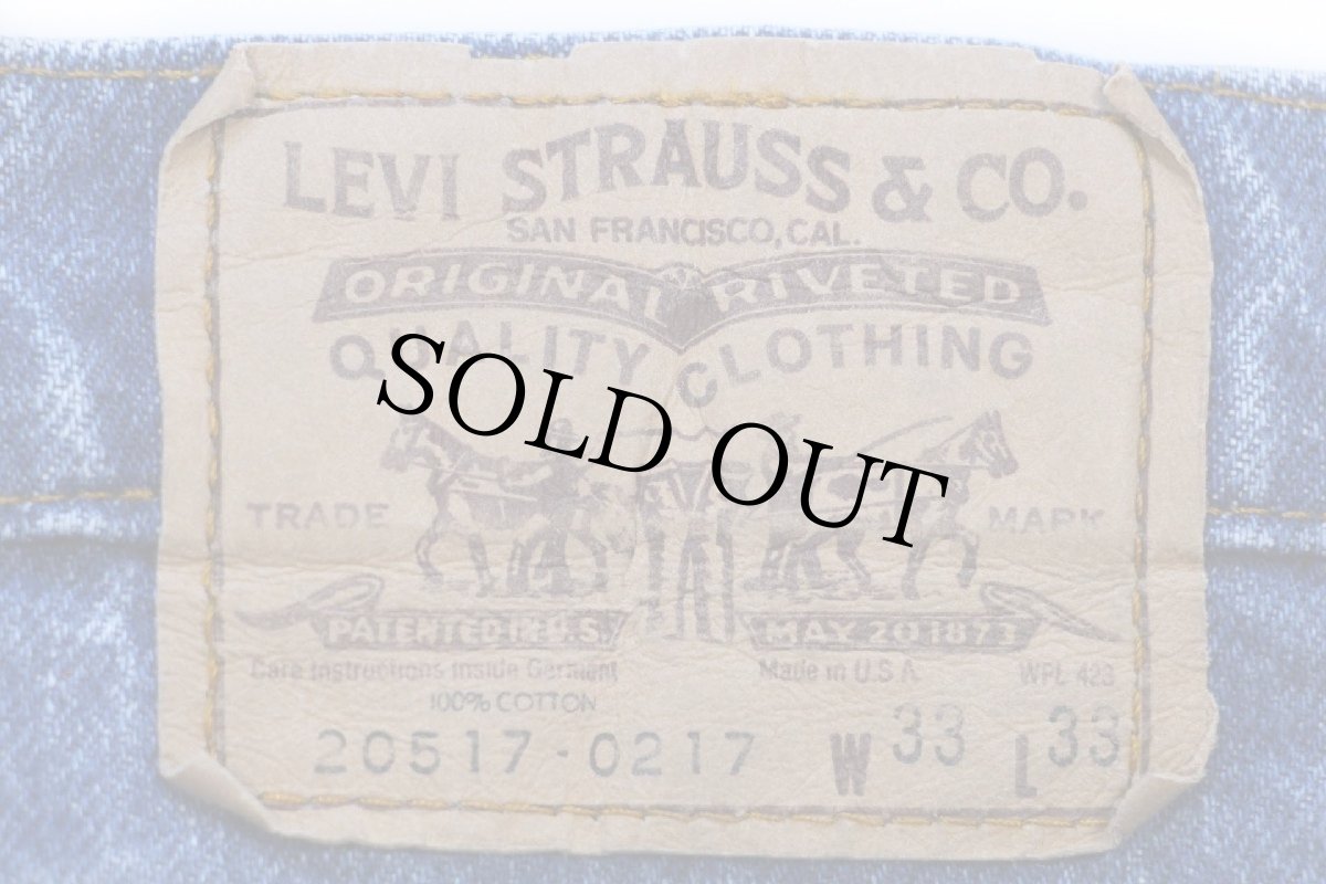 画像6: 80s USA製 Levi'sリーバイス 517 デニムパンツ W33 L33★110 ブーツカット (6)