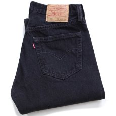画像1: 90s メキシコ製 Levi'sリーバイス 501 ブラック デニムパンツ W32 L32 (1)