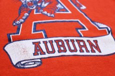 画像4: 80s AUBURN タイガー ひび割れプリント スウェット オレンジ (4)