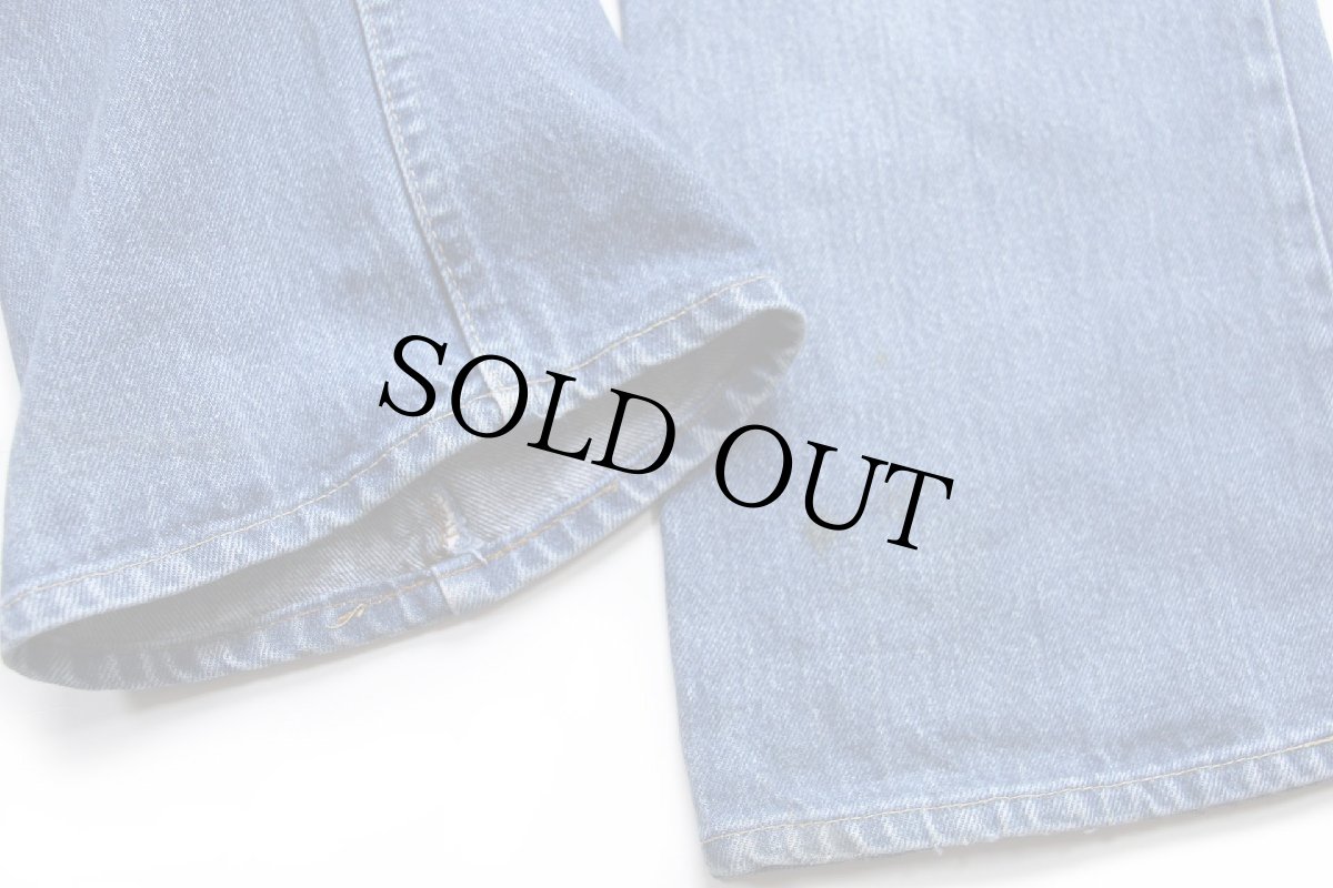 画像8: 80s USA製 Leeリー 200 フレア デニムパンツ ヒゲ W32 L34★ベルボトム ブーツカット (8)