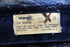 画像6: 80s USA製 Wranglerラングラー 936DEN デニムパンツ W32 L34 (6)