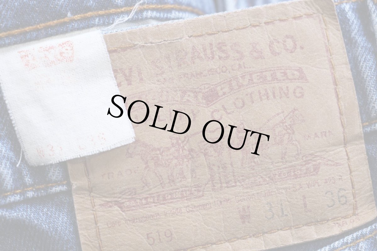 画像6: 90s USA製 Levi'sリーバイス 519 デニムパンツ W31 (6)