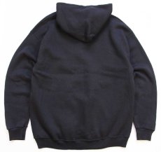 画像2: 90s USA製 TULTEX 無地 スウェットパーカー 黒 L★フーディー ブランク (2)