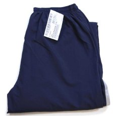 画像1: デッドストック★16 米軍 U.S.NAVY RUNNING SUIT トレーニング ナイロンパンツ 紺 S/S (1)