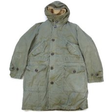 画像1: 50s 米軍 M-47 パーカー オーバーコート ウールパイルライナー付き ボロ オリーブドラブ M★モッズコート (1)