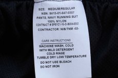 画像6: デッドストック★16 米軍 U.S.NAVY RUNNING SUIT トレーニング ナイロンパンツ 紺 M/R (6)
