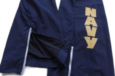 画像7: デッドストック★16 米軍 U.S.NAVY RUNNING SUIT トレーニング ナイロンパンツ 紺 M/R (7)