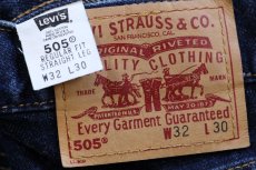 画像6: 00s USA製 Levi'sリーバイス 505 デニムパンツ W32 L30★170 (6)