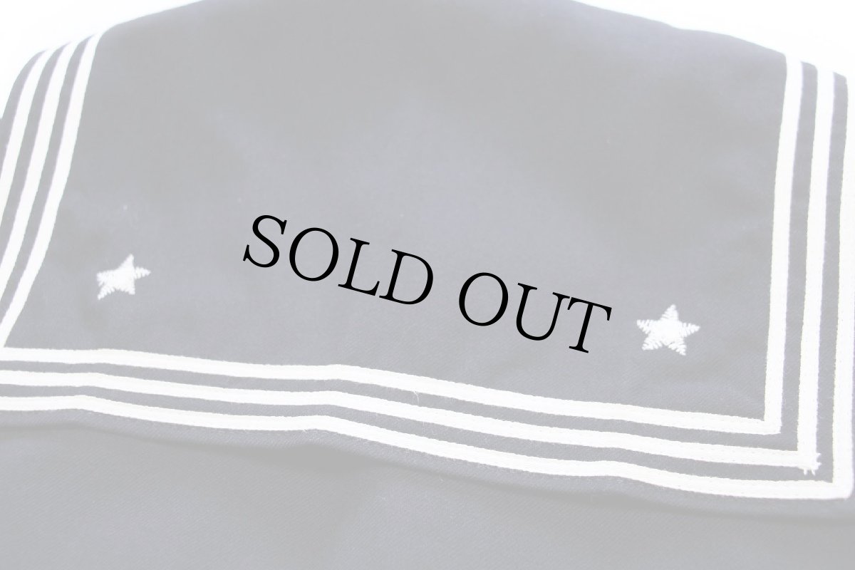 画像4: 80s 米軍 U.S.NAVY パッチ付き ウール セーラーシャツ 濃紺 40XL (4)