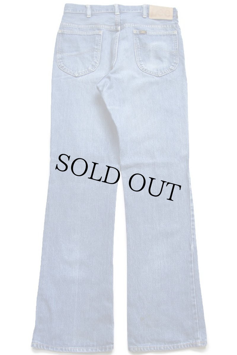 画像3: 80s USA製 Leeリー 200 フレア デニムパンツ ヒゲ W32 L34★ベルボトム ブーツカット (3)