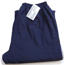 画像1: デッドストック★16 米軍 U.S.NAVY RUNNING SUIT トレーニング ナイロンパンツ 紺 M/R (1)