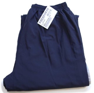 デッドストック☆ビンテージ ユーロ ツータック リネンパンツ 薄紺 W35
