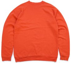 画像2: 80s AUBURN タイガー ひび割れプリント スウェット オレンジ (2)