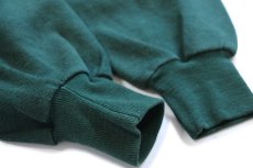 画像5: 70s USA製 RUSSELLラッセル 無地 前V スウェット 緑 フェード M★ブランク (5)