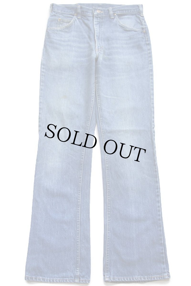 画像2: 80s USA製 Leeリー 200 フレア デニムパンツ ヒゲ W32 L34★ベルボトム ブーツカット (2)