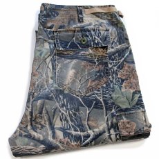 画像1: 00s Cabela'sカベラス SECLUSION 3D リアルツリーカモ カーゴ ハンティングパンツ 38R (1)