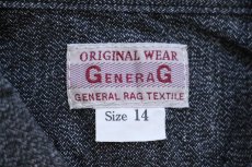 画像5: 新品★日本製 GENERAG コットン ブラック シャンブレーシャツ S/14 (5)