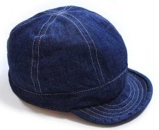 画像1: 新品★日本製 GENERAG 6ピース デニム ワークキャップ★レールキャップ (1)