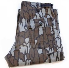 画像1: 90s USA製 TREBARK トレバークカモ ベイカータイプ カーゴ ハンティングパンツ W32★リアルツリーカモ (1)