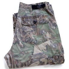 画像1: 90s USA製 Walls REALTREE リアルツリーカモ コットン リップストップ カーゴ ハンティングパンツ M-R (1)