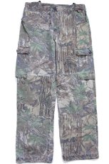 画像2: 90s USA製 Walls REALTREE リアルツリーカモ コットン リップストップ カーゴ ハンティングパンツ M-R (2)