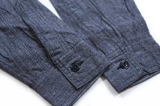 画像9: 新品★日本製 GENERAG コットン ブラック シャンブレーシャツ S/14 (9)
