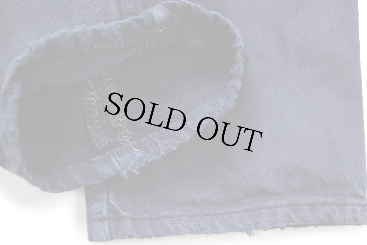 画像8: 90s 英国製 Levi'sリーバイス 501 後染め カラーデニムパンツ 濃紺 W34 L32★ユーロ (8)