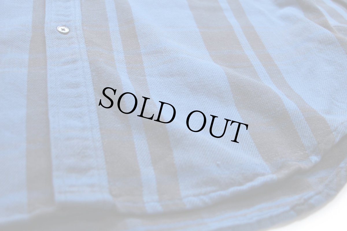 画像5: 80s USA製 JCPenney STJOHN'SBAY×BIGMACビッグマック チェック コットン フランネルシャツ 青×薄黒 XL-T (5)